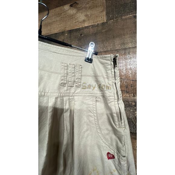 Desigual Y2K embroidered butterfly harem pants size 30 - Picture 3 of 8